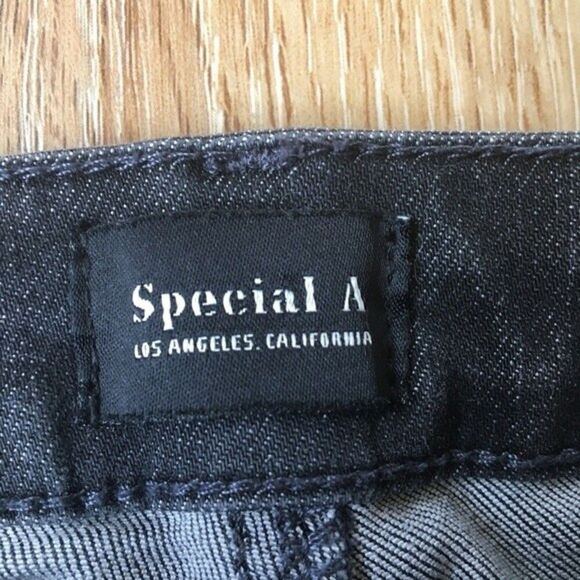 Special A Jeans Distressed black washed jeans Host pick pants LA - Picture 7 of 15
